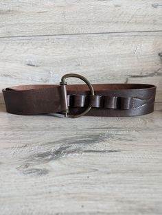 "Sandro Ferrone  vintage women's leather brown Designer Belt  Made in Italy  size 42/105 Total length 107 cm 42.12\" Length at holes 78-92 cm 30.70\"-36.22\" Tape width 5.5 cm In good used condition" Brown Leather Belt With Antique Buckle, Brown Leather Belts With Antique Buckle, Brown Fitted Leather Belt, Fitted Brown Leather Belt, Vintage Brown Leather Belt In Retro Style, Vintage Brown Leather Retro Belt, Retro Vintage Brown Leather Belt, Vintage Distressed Brown Leather Belt, Vintage Brown Leather Belt