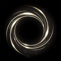 an image of a glowing ring in the dark with sparkles on it's sides