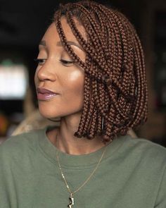 Braided Hairstyles For Older Black Women Over 50, Braids For Older Black Women, Chunky Box Braids, Braids To Try, Bob Box Braids, Braid Half Up Half Down