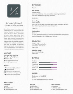 a professional resume with no work experience on the front and back cover, it is white