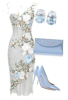 "On the Vine" by toots2271 ❤ liked on Polyvore Party Kleidung, Floral Dresses, Fancy Dresses, Elegant Woman