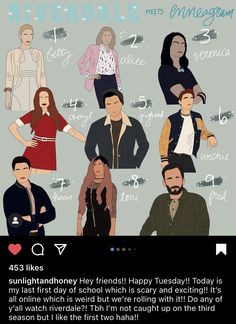 an image of people that are in the style of avatars on instagram, with caption below