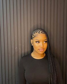 Feed In Braids And Sew In, Hair Braided Back Into A Bun, Braided Hairstyles For Black Women 2025, Braid Styles Women, Flat Braids Black Women, Tribe Braids For Black Women, Cainrow Braids For Black Women, Designer Braids For Black Women, Braids To The Side For Black Women