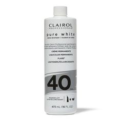 Clairol's Pure White Creme Developer Allows For The Maximum Amount Of Hair Lightening In One Step. This Formula Is Designed To Be Used With Permanent Hair Colors With A Bowl-And-Brush Application.This Formula Is Ideal For Drastically Lightening Dark Brown And Black Hair. Pantene Gold Series, Clairol Hair, Porous Hair, The Mane Choice, Carols Daughter Products, How To Lighten Hair, Dark Blonde Hair, Creme Color, Sally Beauty