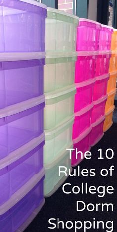 the 10 rules of college dorm shopping and how to use them in your classroom or home