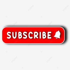 a red subscribe sticker on a white background