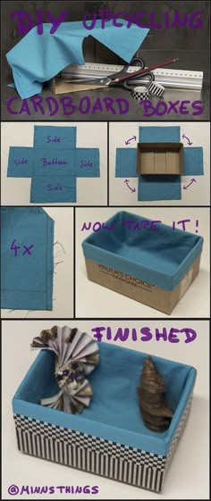 instructions for how to make an origami box with ribbon and bowknots