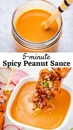 the recipe for 5 minute spicy peanut sauce