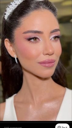 Glam Bride, Pink Makeup, Bride Makeup, Wedding Hair And Makeup, Cute Makeup, Eye Makeup Tutorial, Makeup Inspo, Bridal Makeup