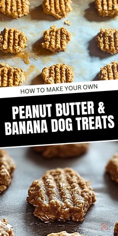 Kong Recipes For Puppies, Puppy Food Recipes Homemade Dog, Dog Treat Recipes Peanut Butter, Homemade Dog Meals, Banana Peanut Butter Dog Treats, Long Lasting Dog Treats Homemade, Baked Dog Treats Recipes, Peanut Butter Banana Recipes, Peanut Butter Banana Dog Treats