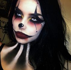 Makeup Horor, Hallowen Schminke, Carnaval Make-up, Halloween Makeup Clown, Fantasy Make-up, Halloweenský Makeup, Halloween Make-up Looks, Holloween Makeup, Horror Make-up