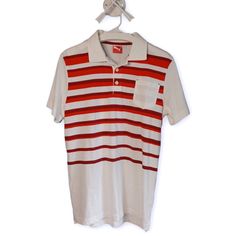 Nwt New With Tag Short Sleeve, Left Chest Pocket, Button Down, Lightweight Laser Engraved Buttons Side Split Hems Size: Medium Machine Wash Shoulder To Hem: 28" Pit To Pit: 20" Color: White, Red 100% Cotton Your Satisfaction Is Very Important Pls Review All Pictures & Measurements. These Are Not Stock Photos. Golf Golfing Swing Clubs Links Par Country Club Spring Summer Fall Bbq Reunion Picnic Aa06-5pm Red Short Sleeve Top For Golf, Red Cotton Golf Top, Retro White Polo Collar Shirt, Casual Red Polo Shirt For Sports, Fall Bbq, Puma Shirts, Striped Jersey, Outdoor Men, Side Split