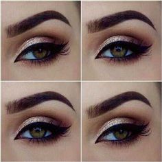 beautiful, colored eyes, cute, eyebrows, eyeliner, eyes, eyeshadow, gorgeous, green eyes, hazel eyes, heart it, love it, lovely, makeup, mascara, pretty, shimmer, stylish, we heart it, winged eyeliner, on point, eyebrows on fleek, eyebrows on point #hazeleyemakeup Prom Eye Makeup, Makeup For Hazel Eyes, Prom Makeup, Love Makeup