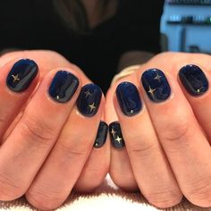 Nagellack Trends, Star Nail Art, Star Nails, Dream Nails, Funky Nails, Nail Polishes, Blue Nails, French Nails, Swag Nails