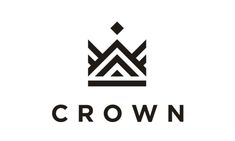 the crown logo is black and white with an abstract design on it's side