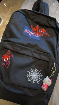 Spiderman Bag, Mochila Jansport, Studera Motivation, Spiderman Theme, Marvel Clothes, Spiderman Pictures, Iron On Applique