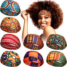 PRICES MAY VARY. Package content: you will receive 8 pieces women headbands in various patterns, sufficient quantity and styles to meet your daily usages or replace hair accessories, you can also share them with your families and friends Delicate style: our stretchy boho print headbands have designed with African and boho printings, with various bright colors, can match with your different outfits and beautify your hairstyle, add delicacy to your dressings Soft and comfortable: these African hea Headband Natural Hair, African Headband, Cool Hairstyles For Girls, Sports Workout, African Head Wraps, Workout Headband, Yoga Headband, Beautiful Braids, Turban Headwrap