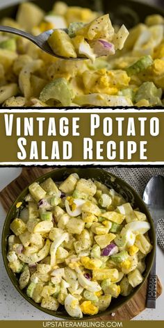 Vintage Potato Salad Recipe Shout Hallelujah Potato Salad, Potatoes Salad Recipe, Amish Potato Salad Recipe, Amish Potato Salad, Amish Potato Salads, Potatoe Salad, Homemade Potato Salads, Best Potato Salad Recipe, Easter Brunch Menu