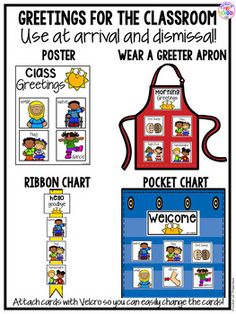 a classroom poster with the words, posters and pictures