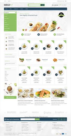 the menu page is clean and ready to be used for any type of food item