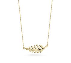 Lend a touch of natural charm to your personal style with this stylized leaf-shaped pendant. From Luminosa Gold. Stylized Leaf, Gold Leaf Necklace, Leaf Necklace, Gold Leaf, Personal Style, Gold Necklace, Jewelry Necklaces, Yellow Gold, Pendant