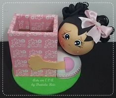 Button Crafts For Kids, Girly Party, Button Crafts, Felt Toys, Pencil Holder, Kids Crafts, Clay Crafts, Paper Flowers, Crayon