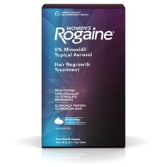 Help hair loss and regrow fuller hair with Women's Rogaine 5% Minoxidil Topical Foam. Ideal for use at the early stages of hair thinning, this fast-working hair loss treatment is specially formulated for women and is clinically proven to regrow up to 25% more hair. Unlike hair loss shampoos and hair thickening products that temporarily plump hair from the outside, Rogaine penetrates the scalp to reactivate shrunken hair follicles, allowing for regrowth of hair. The 5% Minoxidil formula works to boost hair follicle activity and hair protein production, while TRICHO-PRIME Technology uses a proprietary combination of ingredients to create an optimal environment for hair regrowth. The foam also contains botanical extracts and emollient to help maintain a healthy, conditioned scalp, plus alphah Natural Skin Exfoliator, Best Hair Growth Products, Treat Thinning Hair, Best Hair Growth, Hair Growth Products, Growing Hair, Loss Hair, Hair Regrowth Treatments, Sport Nutrition