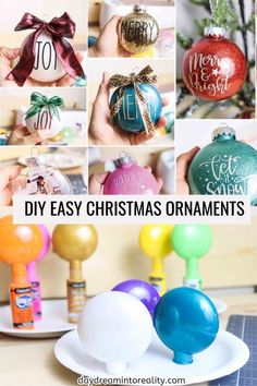 diy easy christmas ornaments that are great for decorating the tree ornament