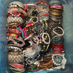 Live Show Deal - 2/$5 Bracelets!! Imma Be Throwing Out Some Crazy Deals/Bundles/Multiple Piece Loot Lots During This Show! I’m Digging Again Yall! I Still Have Hundreds Of Pounds Of Jewelry And Accessories To Dig Thru So Come And Hang Out With Me And Enjoy The Show $4 To $8 Starts! Gonna Sell Some Individual Pieces Today As Well As Some Small Lots. Costume, Vintage, Mcm, Nwt, Glass, Signed Pieces, Pearls, Silver Who Knows What Kind Of Treasures We Might Find Please Ask Questions Prior To Bidding Affordable Large Beads Hippie Jewelry, Multicolor Large Beads Hippie Style, Bohemian Multi-stone Collectible Jewelry, Bohemian Multi-strand Large Beads, Jewelry Goals, Bohemian Red Multi-stone Jewelry, Swag Era, Vintage Clip Earrings, Weird Jewelry