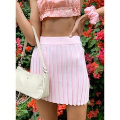 Mini Skirt High Waisted Knit Ribbed Material Elasticated Waistband Slim Fitting Good Stretch Unlined 100% Viscose Streetwear Skirt, Silhouette Mode, Custom Wardrobe, Trending Dress, Mini Skirt Pink, Monster Energy Girls, Winter Skirts, Skirt Streetwear, Knit Mini Skirt