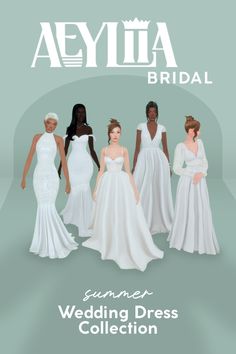 the wedding dress collection for aeylia bridal is available in all sizes and colors