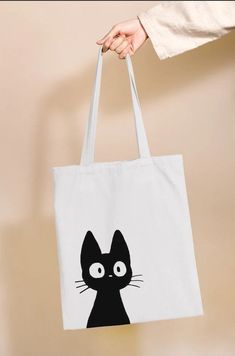 Creative Tote Bag, Diy Tote Bag Design, Anime Tote Bag, Canvas Bag Diy, Tods Bag, Handmade Fabric Bags, Diy Bag Designs