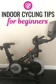 indoor cycling tips for beginners with text overlay that reads indoor cycling tips for beginners