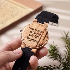 Engraved Wood Watch Boyfriend Gift Anniversary Personalized - Etsy Vietnam Rain Splash, Husband Birthday Gift, Boyfriend Watch, Wooden Watches For Men, Husband Valentine, Valentine Gifts For Husband, Watch Engraving, Birthday Gifts For Husband, Husband Birthday