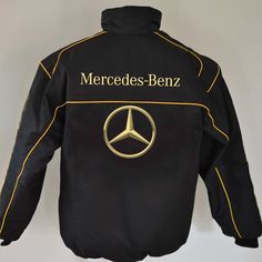 Mercedes Jacket, Gold Mercedes, Benz Sprinter, Mercedes Benz Amg, Summer Jacket, Jack Black, Lewis Hamilton, Mercedes Amg, Padded Jacket