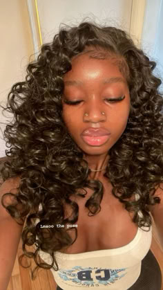 Long Curly Wig Hairstyles, Quick Weave Hairstyles, Birthday Hair, Hairdos For Curly Hair, Pretty Braided Hairstyles, Sew Ins, Dope Hairstyles, Hair Laid, Hairstyle Inspo