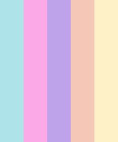 pastel colors are arranged in rows on the same color scheme as well as white, blue, pink, and yellow