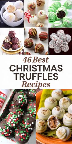 45+ Best Christmas Truffles Recipes for the Holidays Eggnog Truffles Recipe, Ginger Bread Truffles, Cocoa Dusted Truffles, Grand Marnier Truffles, Vegan Christmas Truffles, Hazelnut Truffles Recipe, Christmas Cookie Truffles, Holiday Truffles Christmas Desserts, Chocolate Truffles Christmas