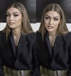 Vogue Interview, Blonde Hair Characters, Dark Blonde Hair, Dark Blonde, Gorgeous Makeup, Gigi Hadid, Brunette Hair