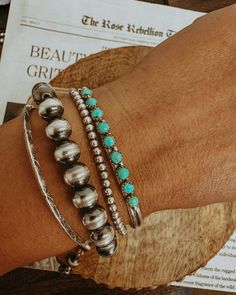 Beckett cuffs make a great addition to any stack! We also have them for your littles! Country Western Jewelry, Navajo Pearl Stacks, Turquoise Jewelry Western, Leather Jewels, Country Jewelry