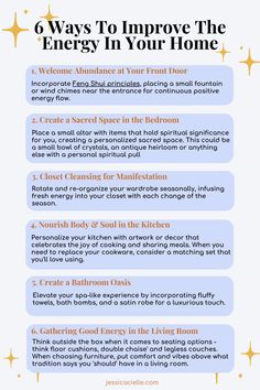 6 Ways To Improve The Energy In Your Home, Decluttering For Spiritual Self-Care, Organized Aesthetic, Feng Shui, Organization Guide, Self Care

Your living space is an extension of your inner world; fill it with energy that is uplifting and aligned. 

Declutter Challenge. Declutter Checklist. Declutter Your Home. Declutter and Organize, Decluttering Ideas Creating A Space For Yourself, Declutter Aesthetic, Spiritual Interior, Feng Shui Directions, Organized Aesthetic, Feng Shui Front Door, Home Declutter, Decluttering Challenge, Florida Apartments