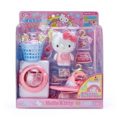 the hello kitty kitchen playset is in its package