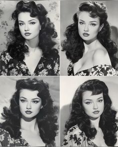 vintage hollywood glam 1930s Glam Makeup, 1920s Hair Aesthetic, 1930s Glamour Fashion, Vintage Hollywood Actresses, Classic Hollywood Outfits, 30s Updo, Hollywood Glam Bob, Old Hollywood Long Hairstyles, Hollywood Inspired Makeup