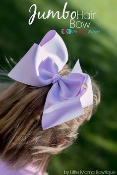 Jumbo Hair Bow Tutorial - The Ribbon Retreat Blog Jojo Bows, Big Hair Bows, Large Hair Bows, Bows Ribbon, Fabric Hair Bows, Make Bows