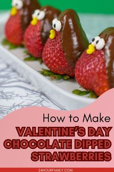 Surprise your valentine with decadent chocolate-dipped strawberries! These beautiful treats are easy to make and bring the wow factor to any romantic celebration. Dip them in milk, dark, or white chocolate, and decorate with sprinkles, nuts, or drizzles to make them unique. This recipe will make your Valentine’s Day extra sweet and memorable! #DIYValentines #ChocolateCoveredStrawberries