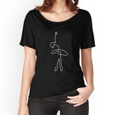 Cricut Dance Shirts, Ballet Shirt Ideas, Dance T Shirts Ideas Design, Dance Tshirts Designs Shirt Ideas, Line Art Ballet, Dance T Shirts, Dance Merch