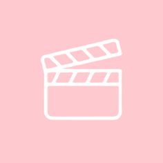 a pink background with a film strip