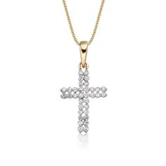 Cross Pendant Diamond, Diamond Gold Necklace, Love Crystals, Crystals Beautiful, Cross Necklaces, Pendant Diamond, Diamond Jewelry Necklace