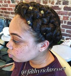 2 French Braids, Braid Natural Hair, Black Braided Updo, Afro Curly Hair, Crown Braid Updo, Halo Braids, Thick Natural Hair