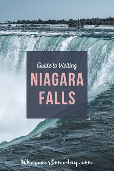 niagara falls with the text guide to visiting niagara falls